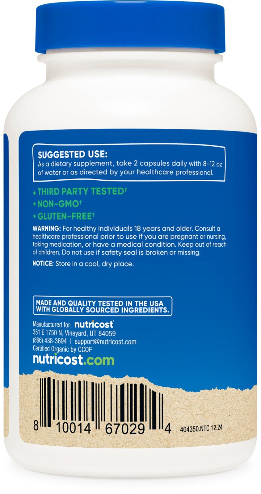 Nutricost Reishi Mushroom Capsules 1500Mg, 60 Servings, Made with Organic Reishi