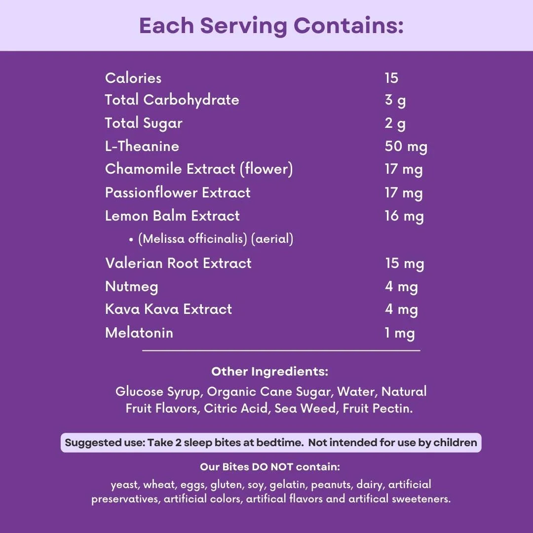 Nutrition Midnight Chews, Scientifically-Designed Sleep Gummies | Naturally Sourced Remedies | Melatonin, Valerian Root, Chamomile