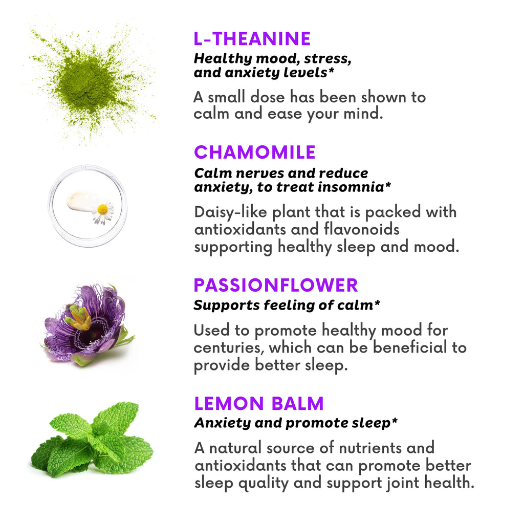 Nutrition Midnight Chews, Scientifically-Designed Sleep Gummies | Naturally Sourced Remedies | Melatonin, Valerian Root, Chamomile